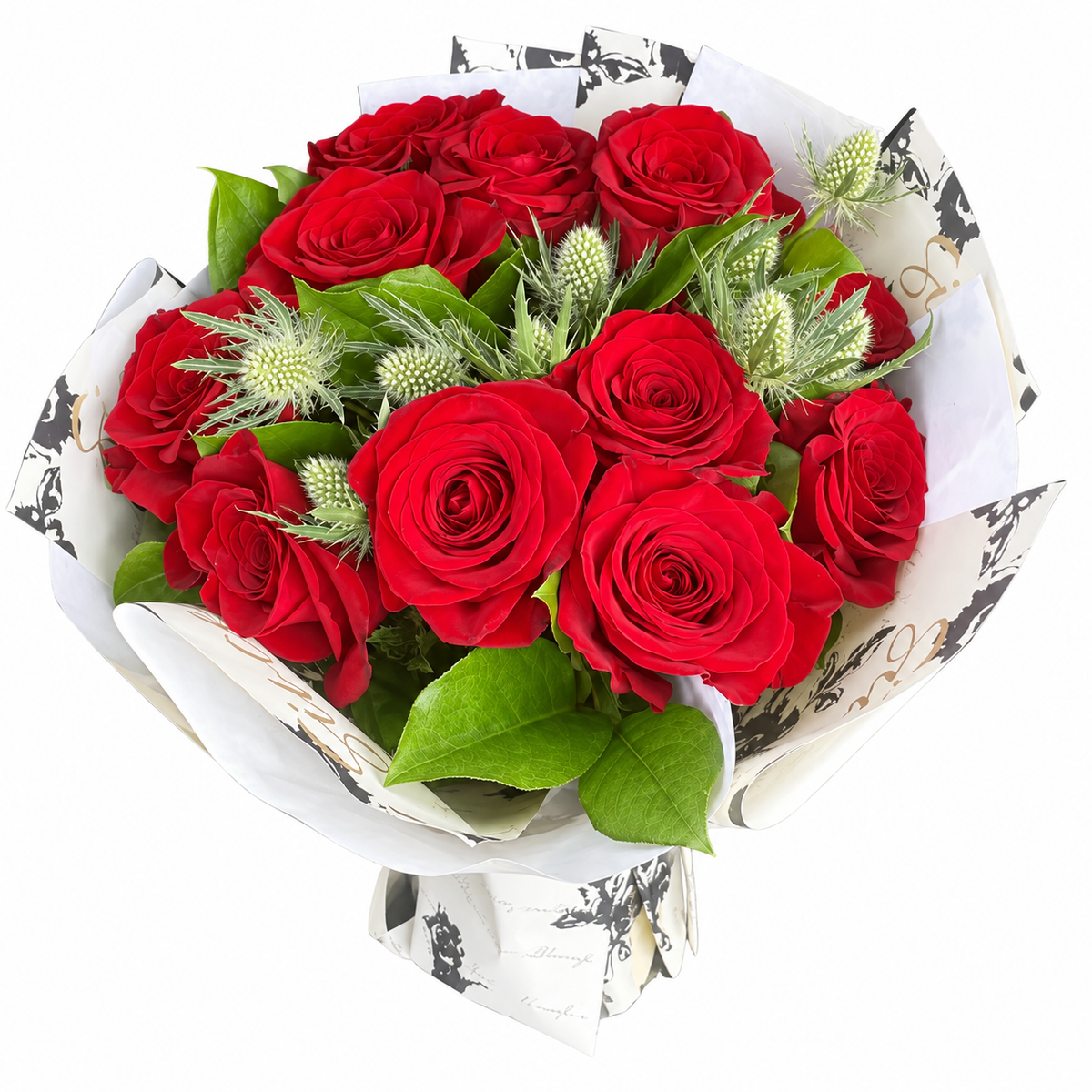 12 Stems Premium Red Roses