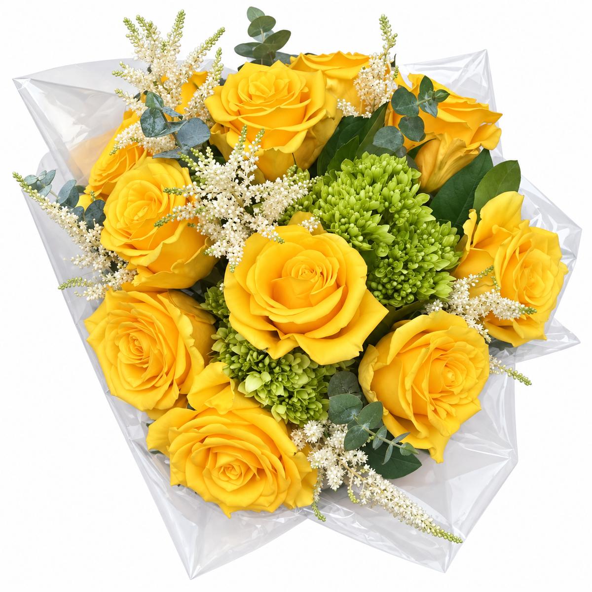 12 Stems Premium Yellow Roses